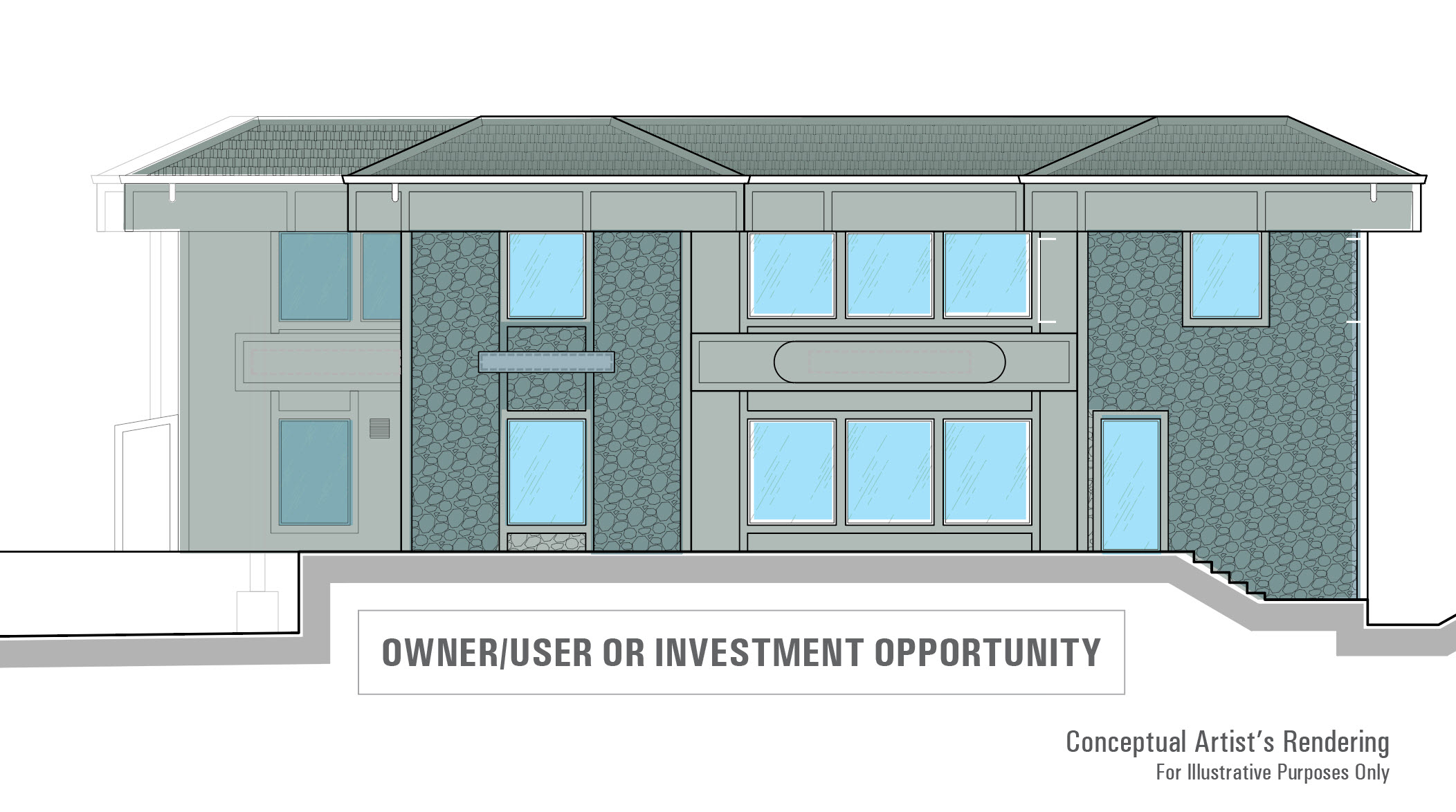 elevation rendering of 4136 Redwood Highway, San Rafael, CA Photo of elevation rendering of 4136 Redwood Highway, San Rafael, CA